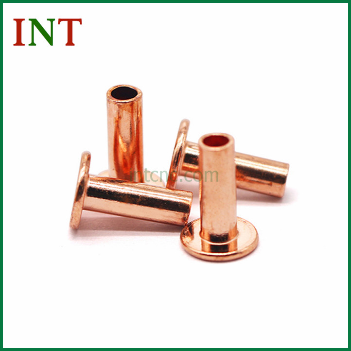 Hollow copper rivet
